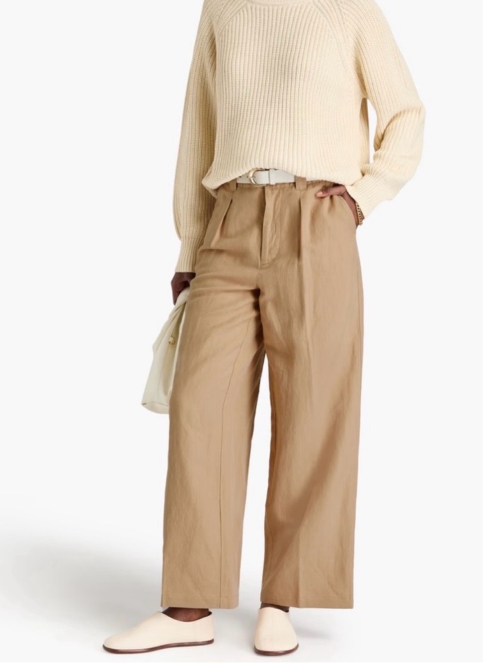 Alex Mill Women’s Khaki Madeline Pleated Pants 10 NWT